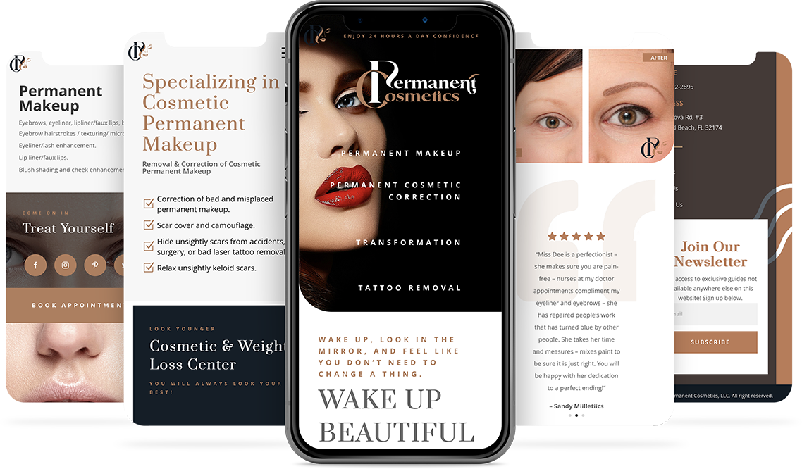 Permanent Cosmetics Branding and Web Design