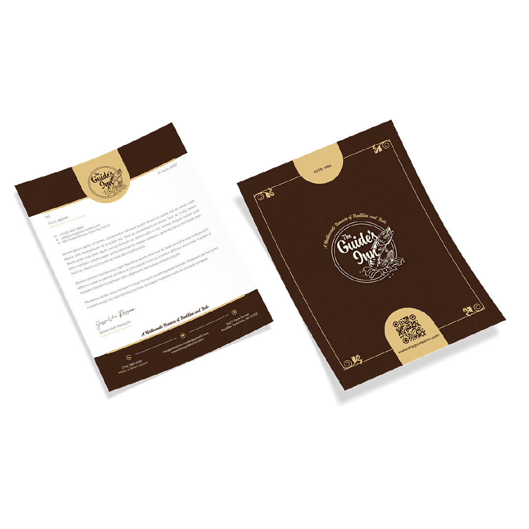 Branding Letterhead Design - The Guide's Inn